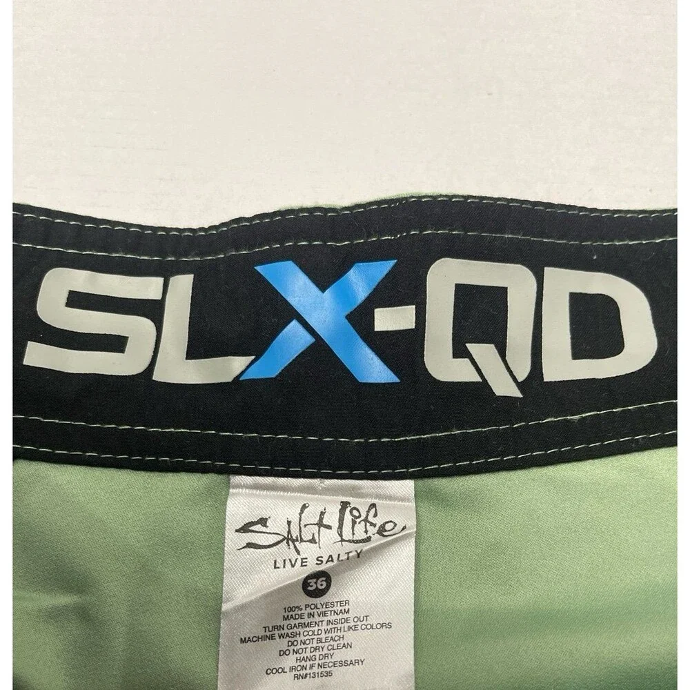 Salt Life Stealth Bomberz Boardshorts Size 36 Color-Kelp New Without Tags